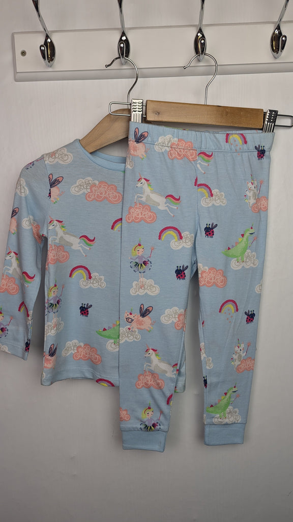 NEW Ex-M*S Unicorn & Rainbows Pyjamas - Girls 18-24 Months Little Ones Preloved Used, Preloved, Preworn Baby, Girls & Boys Clothes. Kids & Children's second hand Clothing UK Online. Cheap affordable. Brands including Next, Joules, Nutmeg Morrisons, TU, F&F, H&M.