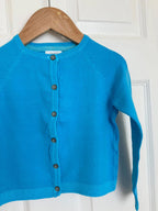 NEW Ex - Next Fine Knit Blue Cardigan - Girls 3 Years - Little Ones Preloved. Second Hand Children's & Preloved Baby, Kids, Girls & Boys Clothes. UK online