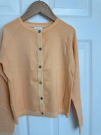 NEW Ex - Next Light Orange Fine Knit Cardigan - Girls 8 Years - Little Ones Preloved. Second Hand Children's & Preloved Baby, Kids, Girls & Boys Clothes. UK online