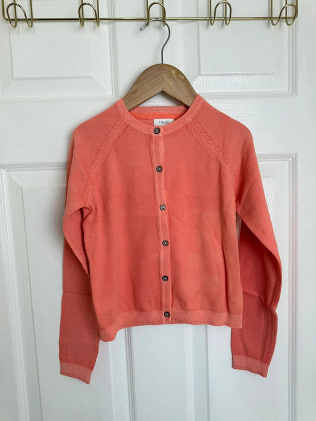 NEW Ex - Next Orange Cardigan - Girls 7 Years - Little Ones Preloved. Second Hand Children's & Preloved Baby, Kids, Girls & Boys Clothes. UK online