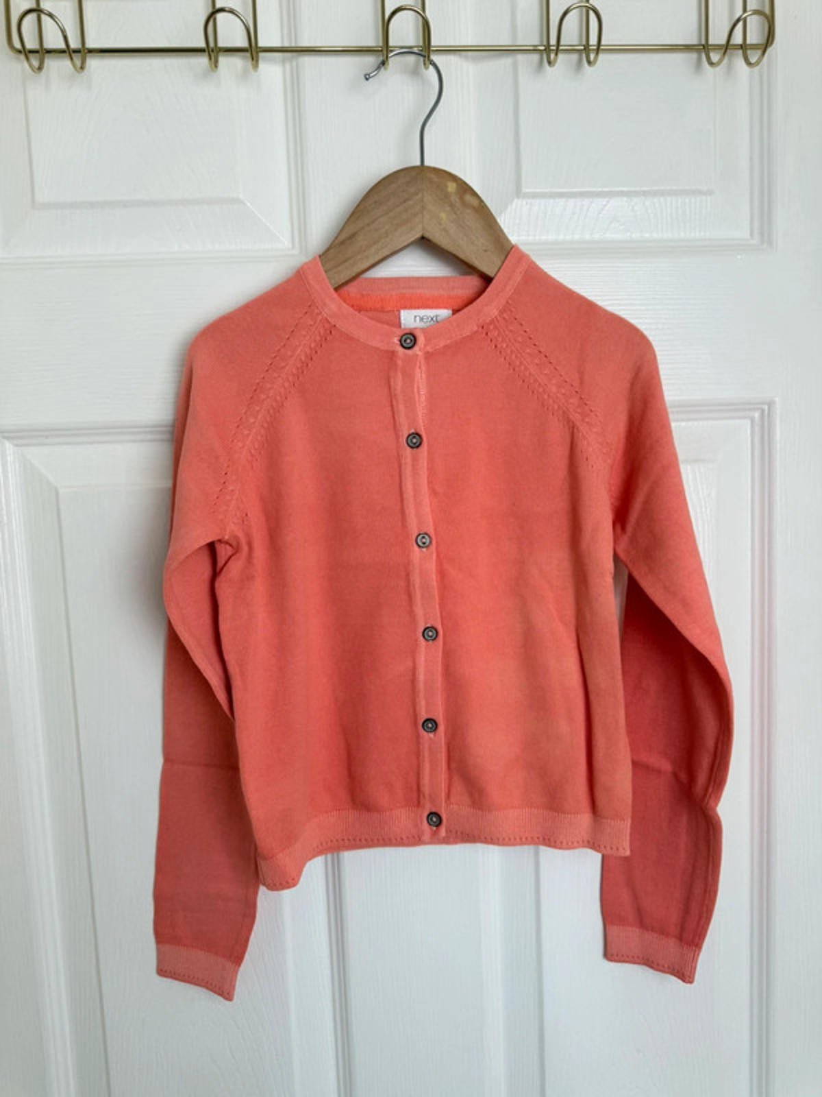 NEW Ex - Next Orange Cardigan - Girls 7 Years - Little Ones Preloved. Second Hand Children's & Preloved Baby, Kids, Girls & Boys Clothes. UK online