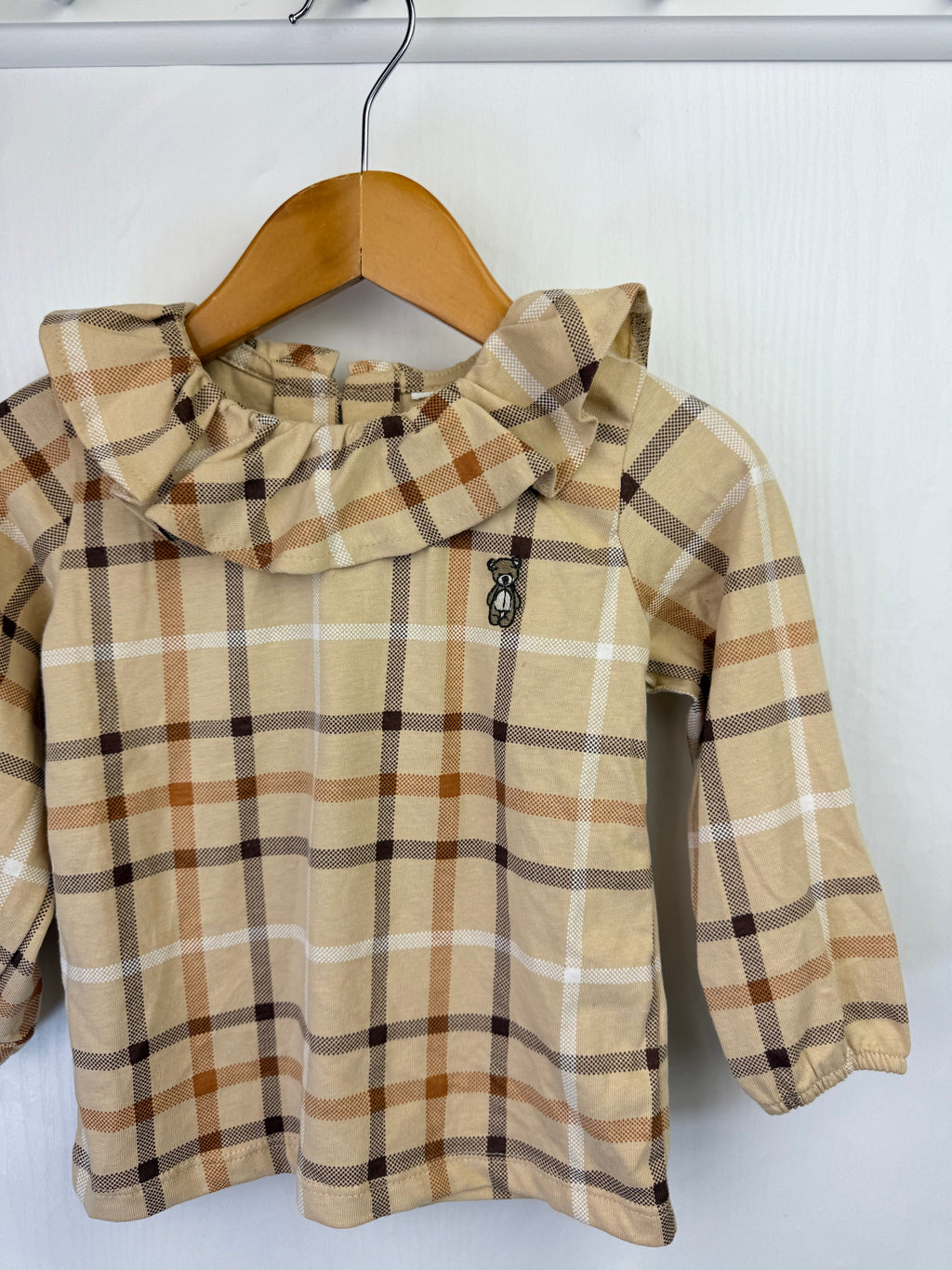 NEW Ex N*xt Plaid Bear Long Sleeve Top - Little Ones Preloved. Second Hand Children's & Preloved Baby, Kids, Girls & Boys Clothes. UK online