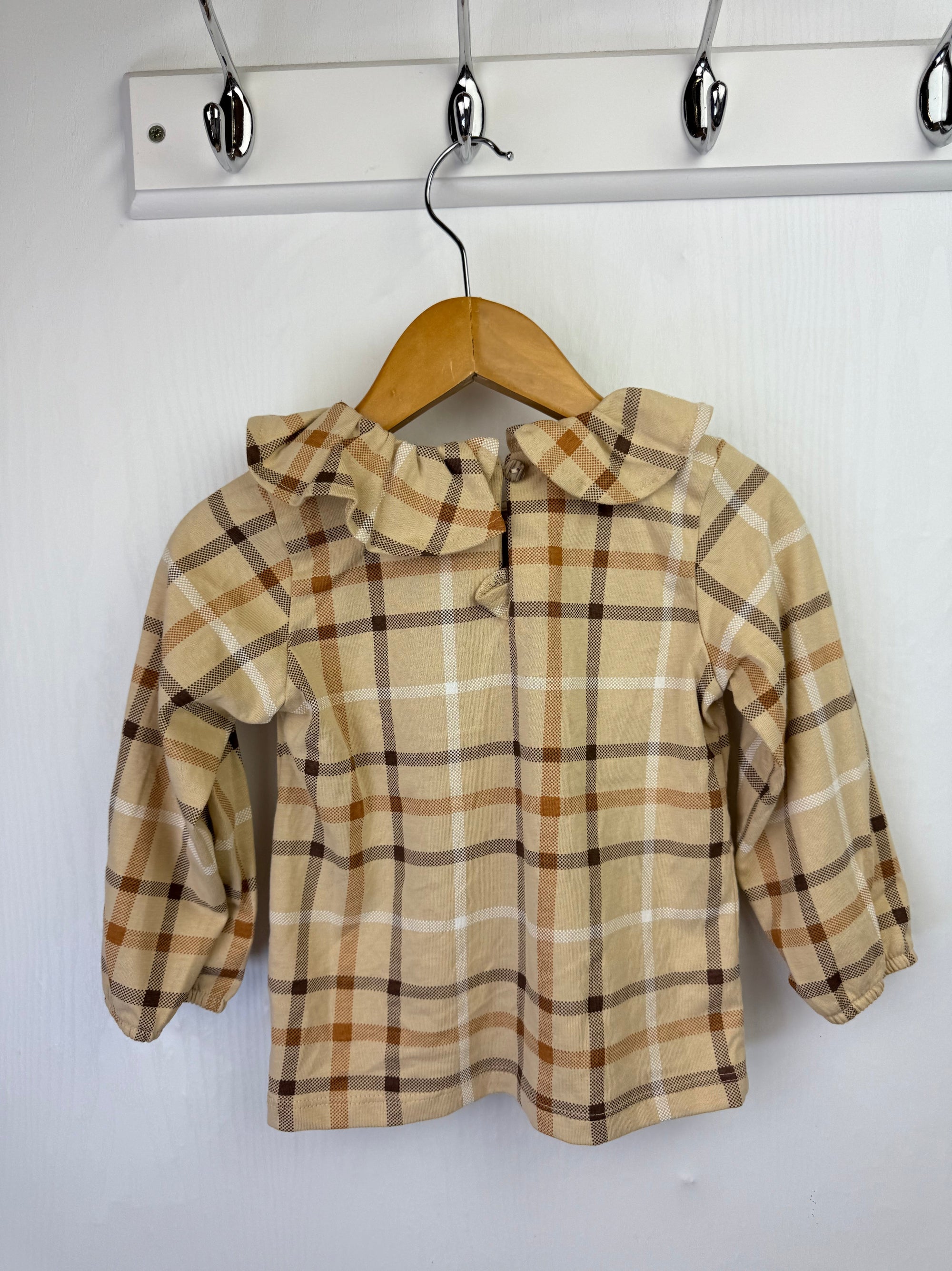 NEW Ex N*xt Plaid Bear Long Sleeve Top - Little Ones Preloved. Second Hand Children's & Preloved Baby, Kids, Girls & Boys Clothes. UK online