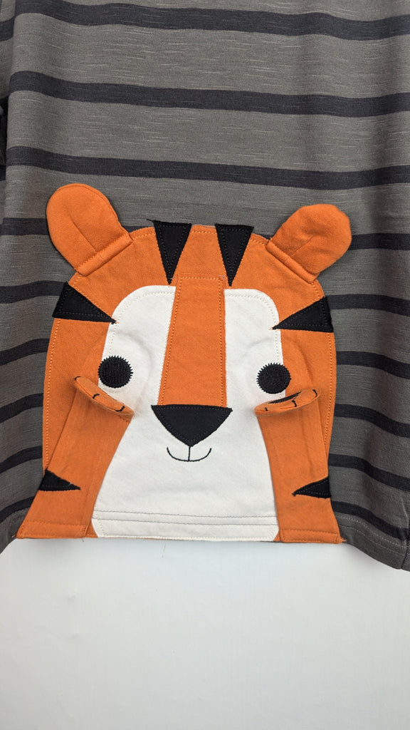 NEW Ex-N*xt Tiger Long Sleeve Top - Boys 9-12 Months Little Ones Preloved Used, Preloved, Preworn Baby, Girls & Boys Clothes. Kids & Children's second hand Clothing UK Online. Cheap affordable. Brands including Next, Joules, Nutmeg Morrisons, TU, F&F, H&M.