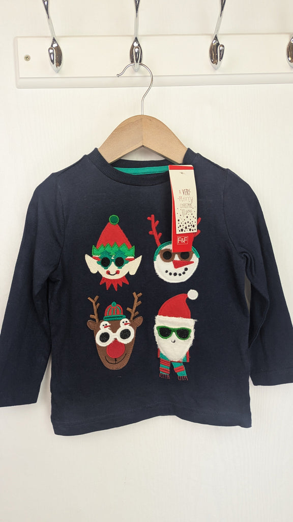 NEW F&F Christmas Long Sleeve Top - Unisex 18-24 Months F&F Used, Preloved, Preworn & Second Hand Baby, Kids & Children's Clothing UK Online. Cheap affordable. Brands including Next, Joules, Nutmeg Morrisons, TU, F&F, H&M.