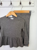 NEW F&F Grey Ribbed Top & Leggings Outfit - Girls 9 - 12 Months - Little Ones Preloved. Second Hand Children's & Preloved Baby, Kids, Girls & Boys Clothes. UK online