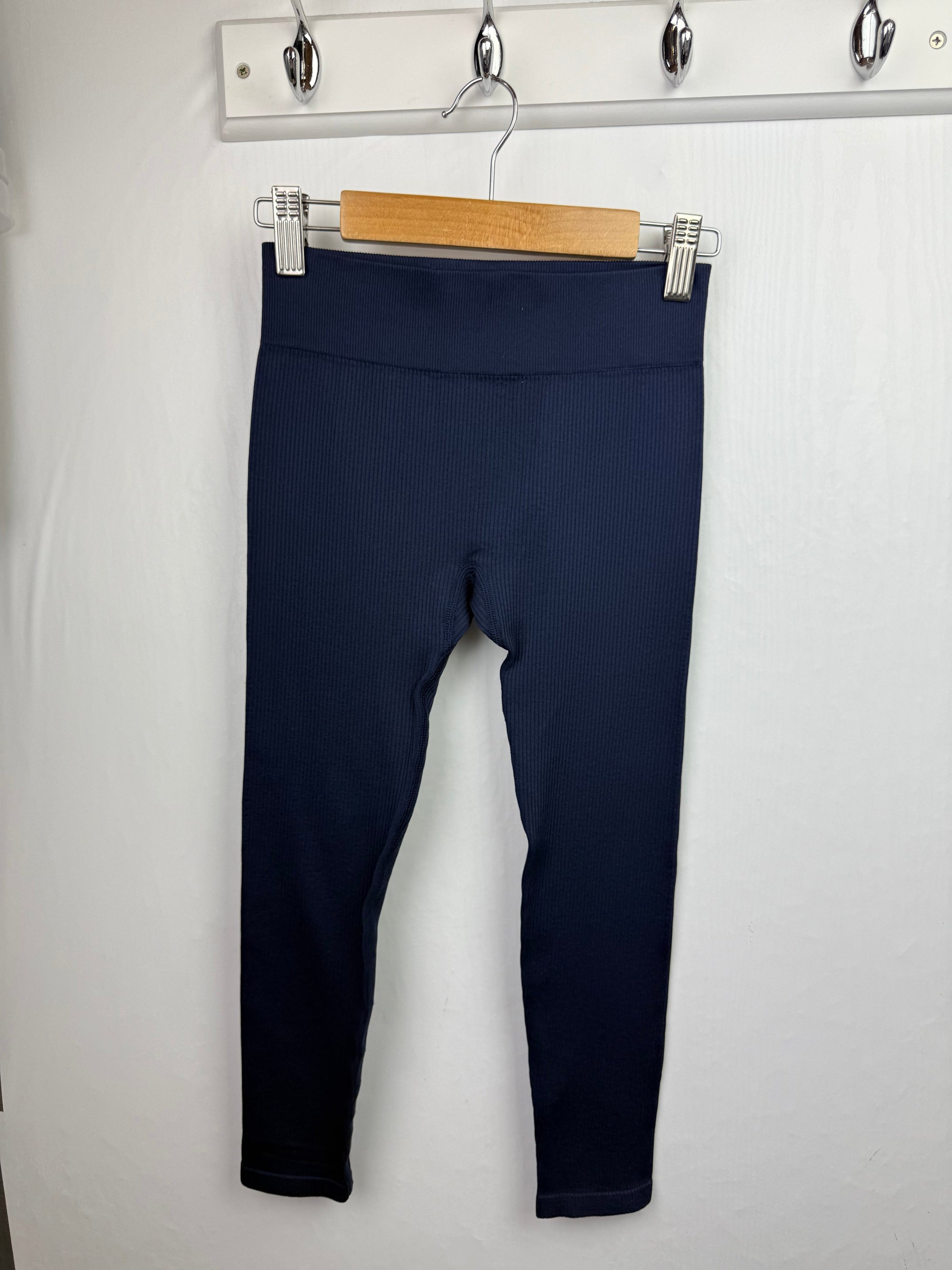 NEW F&F Navy Ribbed Gym Leggings - Girls 7 - 8 Years - Little Ones Preloved. Second Hand Children's & Preloved Baby, Kids, Girls & Boys Clothes. UK online