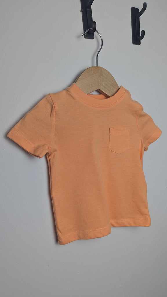 NEW F&F Orange Short Sleeve Top - Boys 0-3 Months Little Ones Preloved Used, Preloved, Preworn Baby, Girls & Boys Clothes. Kids & Children's second hand Clothing UK Online. Cheap affordable. Brands including Next, Joules, Nutmeg Morrisons, TU, F&F, H&M.