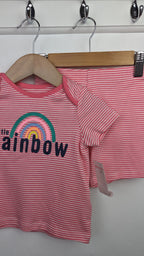 NEW F&F Rainbow Shorts & Top Set - Girls 9 - 12 Months - Little Ones Preloved. Second Hand Children's & Preloved Baby, Kids, Girls & Boys Clothes. UK online