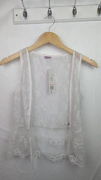 NEW F&F White Lace Cardigan - Girls 11 - 12 Years - Little Ones Preloved. Second Hand Children's & Preloved Baby, Kids, Girls & Boys Clothes. UK online
