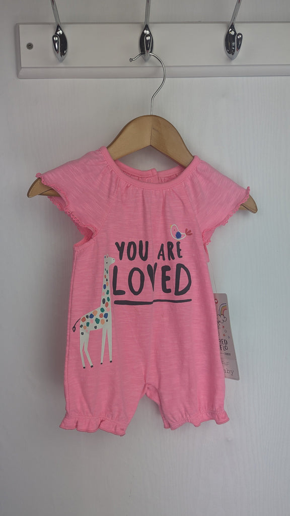 NEW F&F You Are Loved Romper - Girls 0-1 Month F&F Used, Preloved, Preworn & Second Hand Baby, Kids & Children's Clothing UK Online. Cheap affordable. Brands including Next, Joules, Nutmeg Morrisons, TU, F&F, H&M.