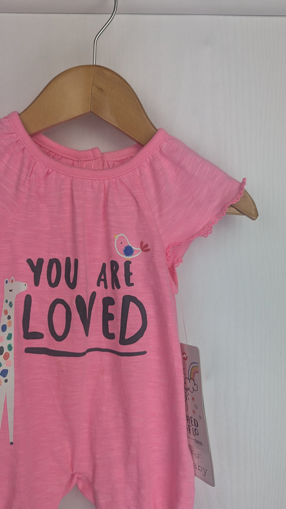 NEW F&F You Are Loved Romper - Girls 0-1 Month F&F Used, Preloved, Preworn & Second Hand Baby, Kids & Children's Clothing UK Online. Cheap affordable. Brands including Next, Joules, Nutmeg Morrisons, TU, F&F, H&M.