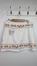 NEW Forever21 Floral Embroidered Ladies Skirt - Size S - Little Ones Preloved. Second Hand Children's & Preloved Baby, Kids, Girls & Boys Clothes. UK online