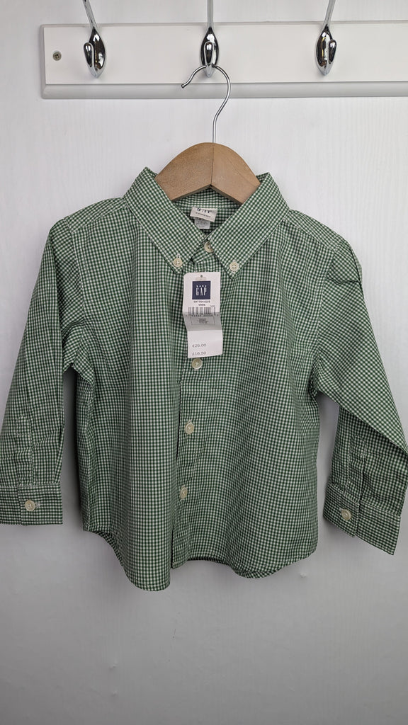 NEW Gap Green Checked Shirt - Boys 2 Years Gap Used, Preloved, Preworn & Second Hand Baby, Kids & Children's Clothing UK Online. Cheap affordable. Brands including Next, Joules, Nutmeg Morrisons, TU, F&F, H&M.