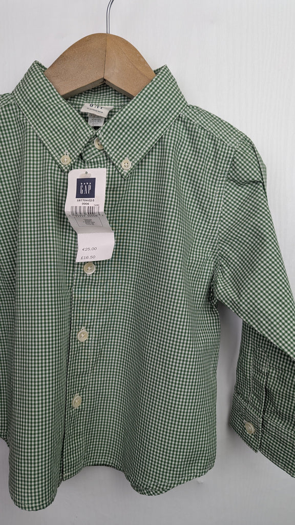 NEW Gap Green Checked Shirt - Boys 2 Years Gap Used, Preloved, Preworn & Second Hand Baby, Kids & Children's Clothing UK Online. Cheap affordable. Brands including Next, Joules, Nutmeg Morrisons, TU, F&F, H&M.