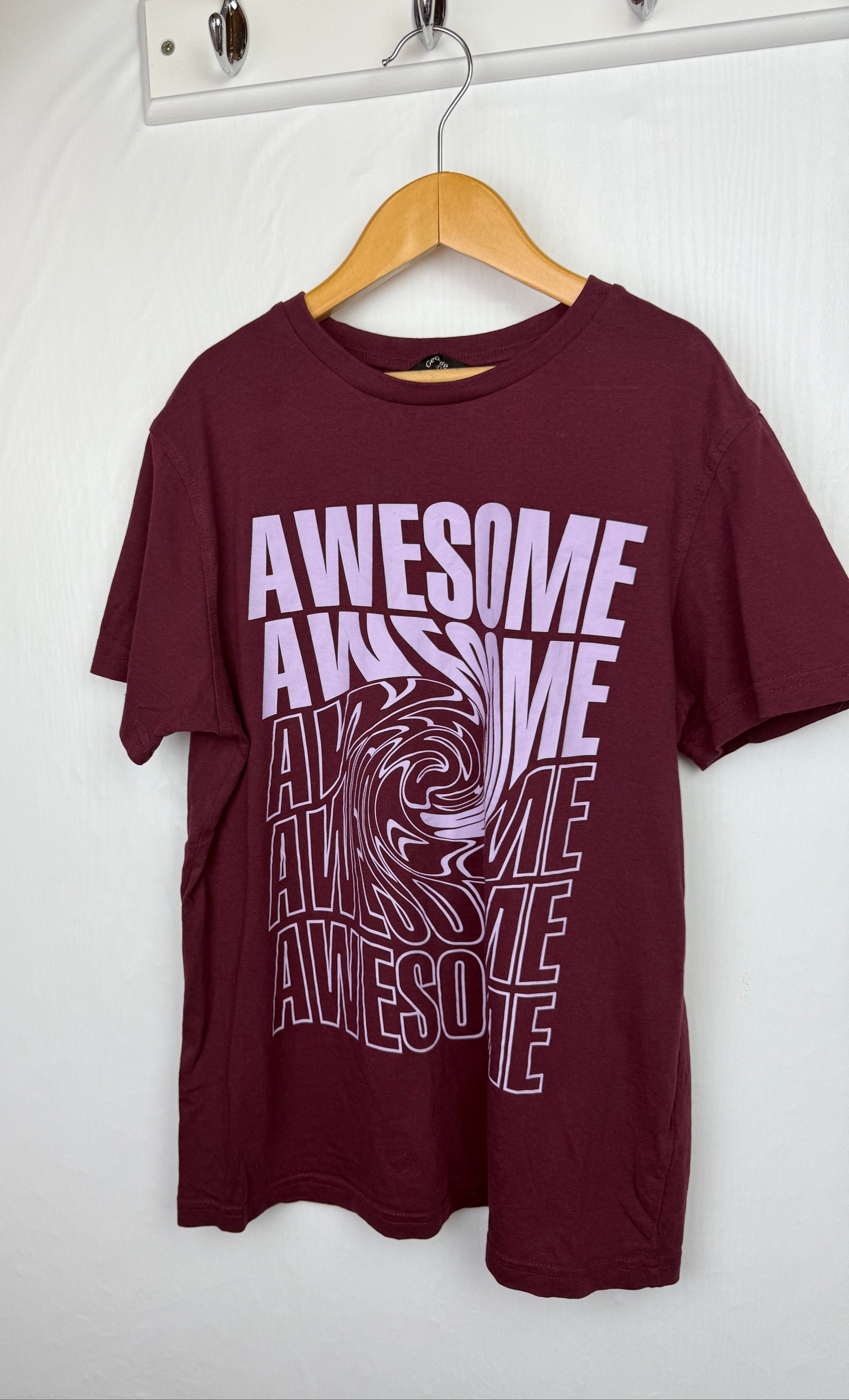 NEW George Burgundy Awesome Top - Boys 11 - 12 Years - Little Ones Preloved. Second Hand Children's & Preloved Baby, Kids, Girls & Boys Clothes. UK online
