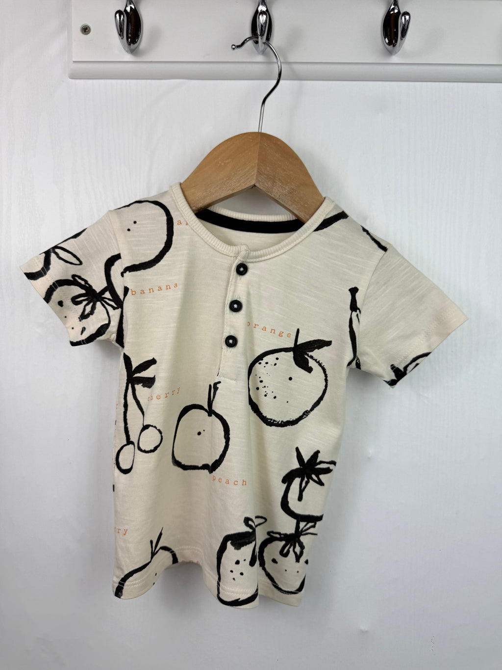 NEW George Fruit Short Sleeve Top - Boys 6 - 9 Months - Little Ones Preloved. Second Hand Children's & Preloved Baby, Kids, Girls & Boys Clothes. UK online