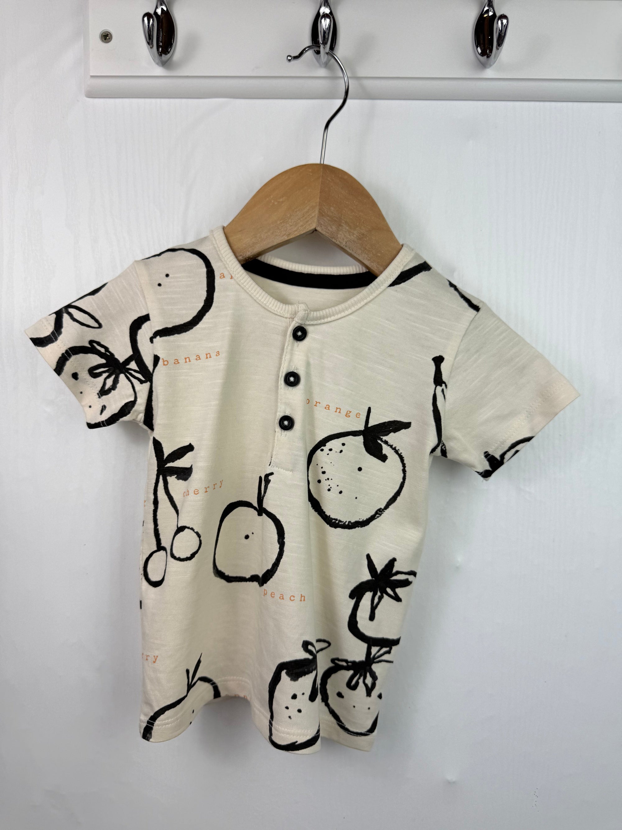 NEW George Fruit Short Sleeve Top - Boys 6 - 9 Months - Little Ones Preloved. Second Hand Children's & Preloved Baby, Kids, Girls & Boys Clothes. UK online