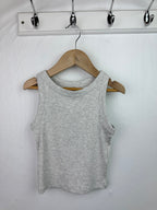 NEW George Grey Ribbed Vest Top - Girls 7 - 8 Years - Little Ones Preloved. Second Hand Children's & Preloved Baby, Kids, Girls & Boys Clothes. UK online