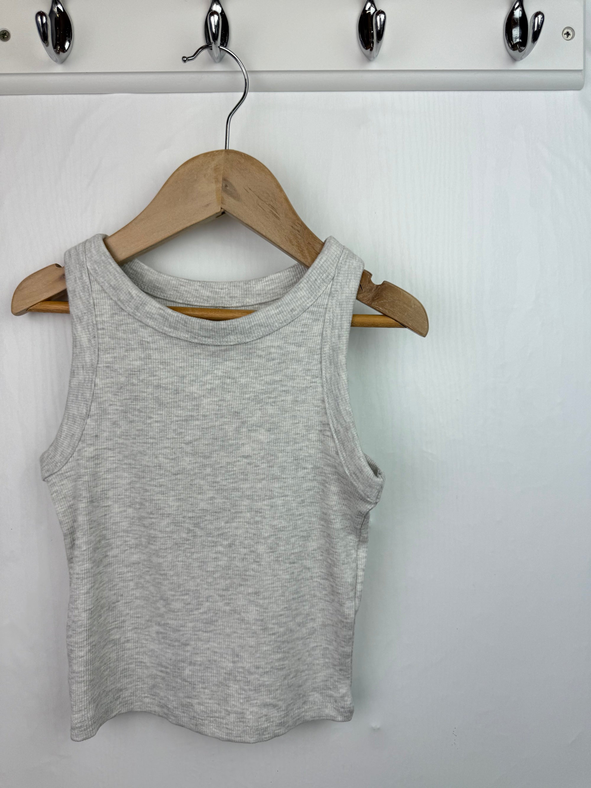 NEW George Grey Ribbed Vest Top - Girls 7 - 8 Years - Little Ones Preloved. Second Hand Children's & Preloved Baby, Kids, Girls & Boys Clothes. UK online