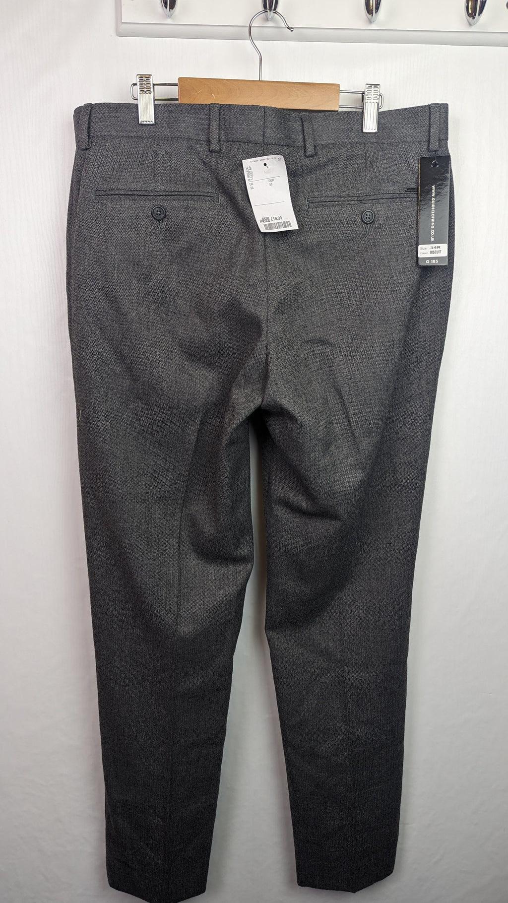 NEW Guide London Grey Mens Suit Trousers - Size 34R - Little Ones Preloved. Second Hand Children's & Preloved Baby, Kids, Girls & Boys Clothes. UK online