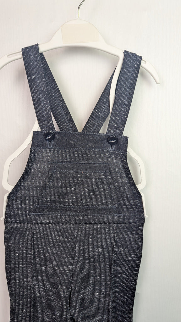 New Handmade Black/Grey Dungarees - Unisex 12 Months Little Ones Preloved Used, Preloved, Preworn & Second Hand Baby, Kids & Children's Clothing UK Online. Cheap affordable. Brands including Next, Joules, Nutmeg Morrisons, TU, F&F, H&M.