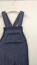 New Handmade Navy Dungarees - Unisex 12 Months - Little Ones Preloved. Second Hand Children's & Preloved Baby, Kids, Girls & Boys Clothes. UK online