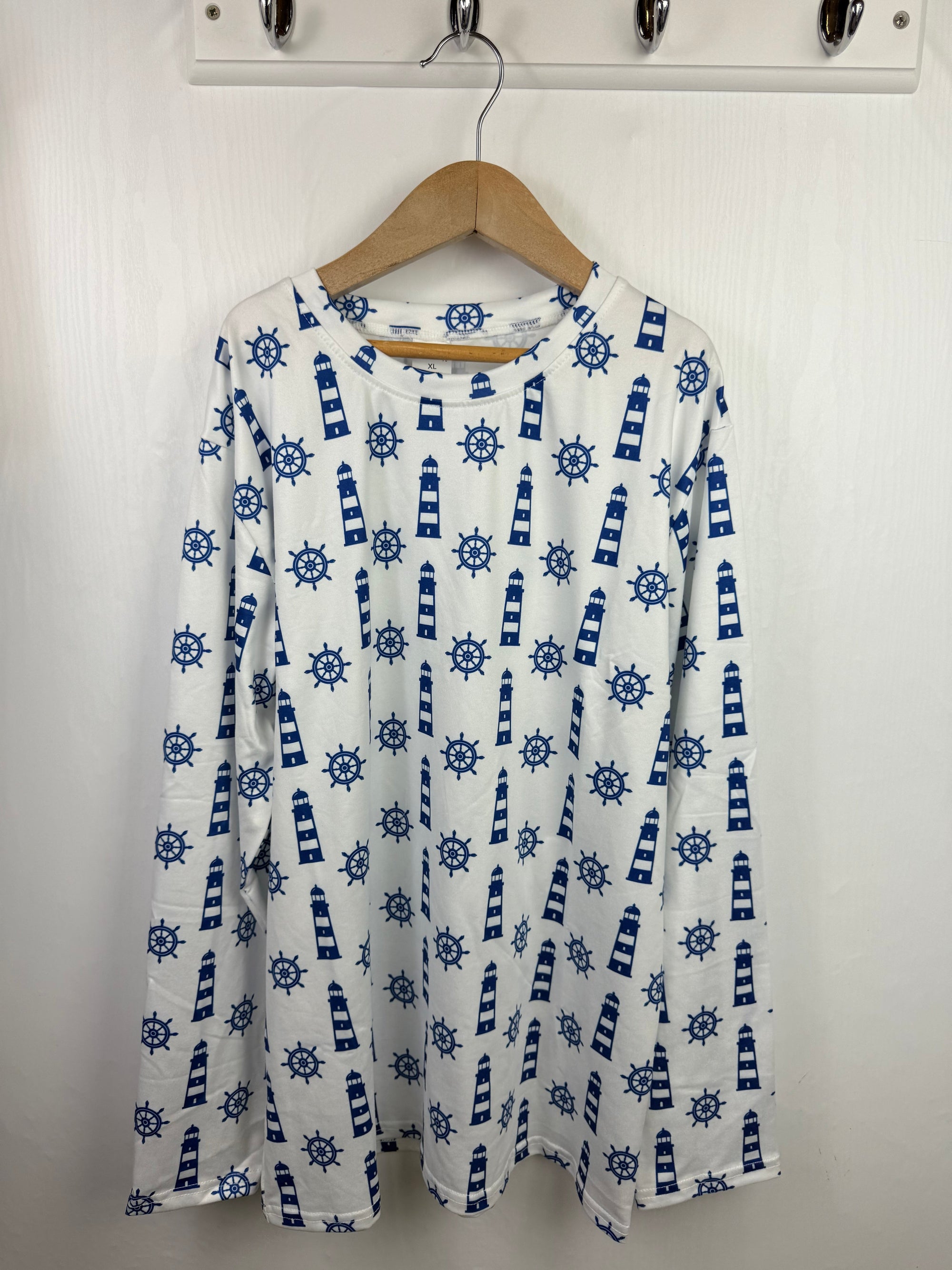 NEW Hibety Light House Long Sleeve Top - Unisex 10 - 12 Years - Little Ones Preloved. Second Hand Children's & Preloved Baby, Kids, Girls & Boys Clothes. UK online