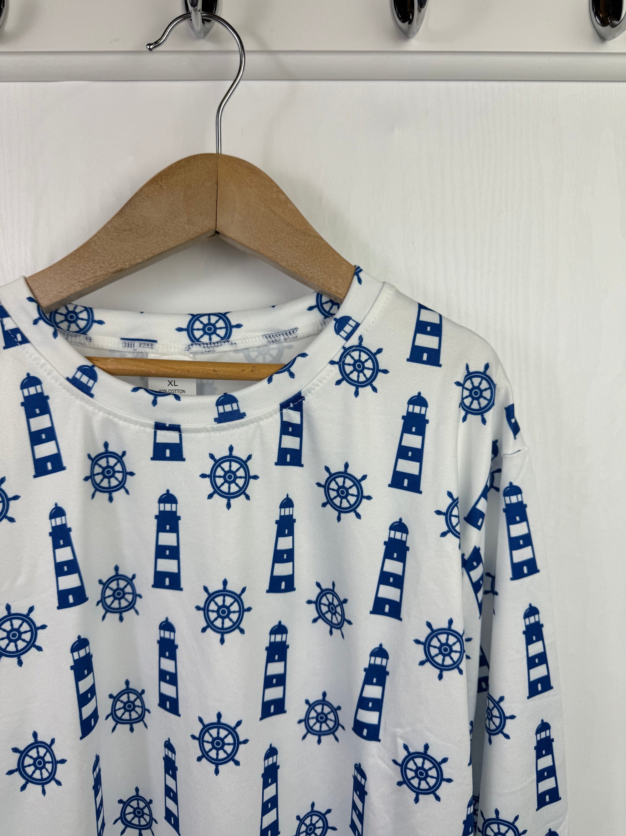 NEW Hibety Light House Long Sleeve Top - Unisex 10 - 12 Years - Little Ones Preloved. Second Hand Children's & Preloved Baby, Kids, Girls & Boys Clothes. UK online