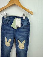 NEW H&M Bunny Jeans - Girls 12 - 18 Months - Little Ones Preloved. Second Hand Children's & Preloved Baby, Kids, Girls & Boys Clothes. UK online