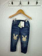 NEW H&M Bunny Jeans - Girls 12 - 18 Months - Little Ones Preloved. Second Hand Children's & Preloved Baby, Kids, Girls & Boys Clothes. UK online