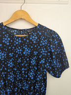 New - Look Black & Blue Floral Dress - Girls 14 Years - Little Ones Preloved. Second Hand Children's & Preloved Baby, Kids, Girls & Boys Clothes. UK online