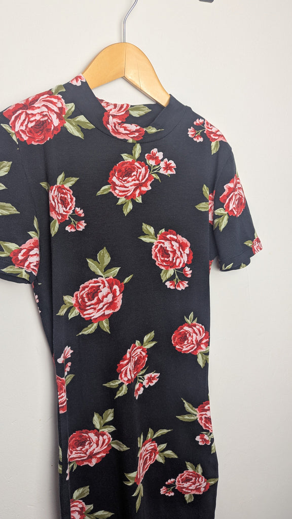 New Look Black Floral Dress - Girls 10-11 Years Little Ones Preloved Used, Preloved, Preworn & Second Hand Baby, Kids & Children's Clothing UK Online. Cheap affordable. Brands including Next, Joules, Nutmeg Morrisons, TU, F&F, H&M.