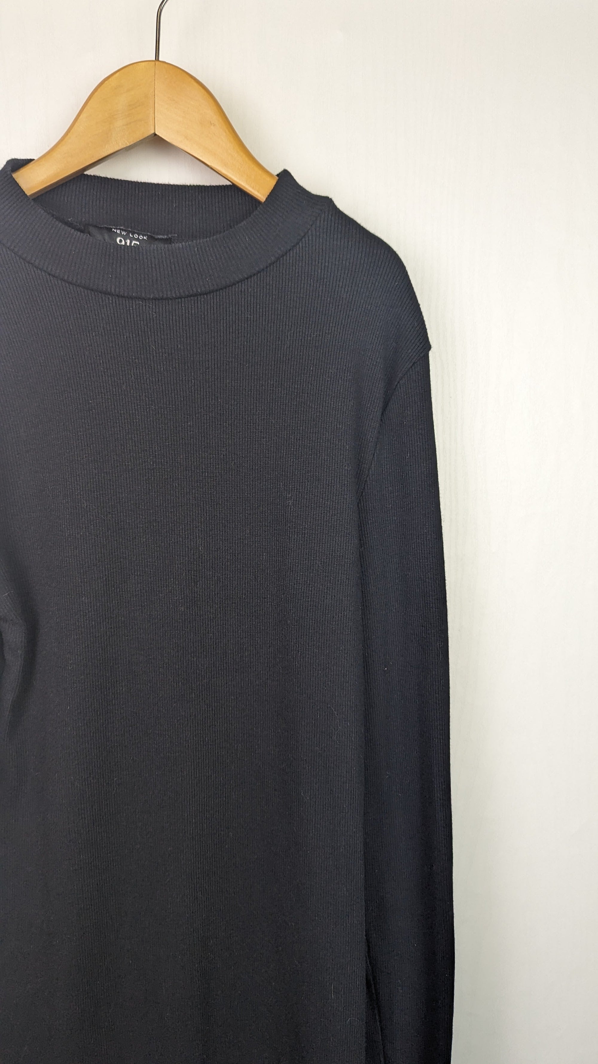 New Look Black Ribbed Dress - Girls 12 - 13 Years - Little Ones Preloved. Second Hand Children's & Preloved Baby, Kids, Girls & Boys Clothes. UK online