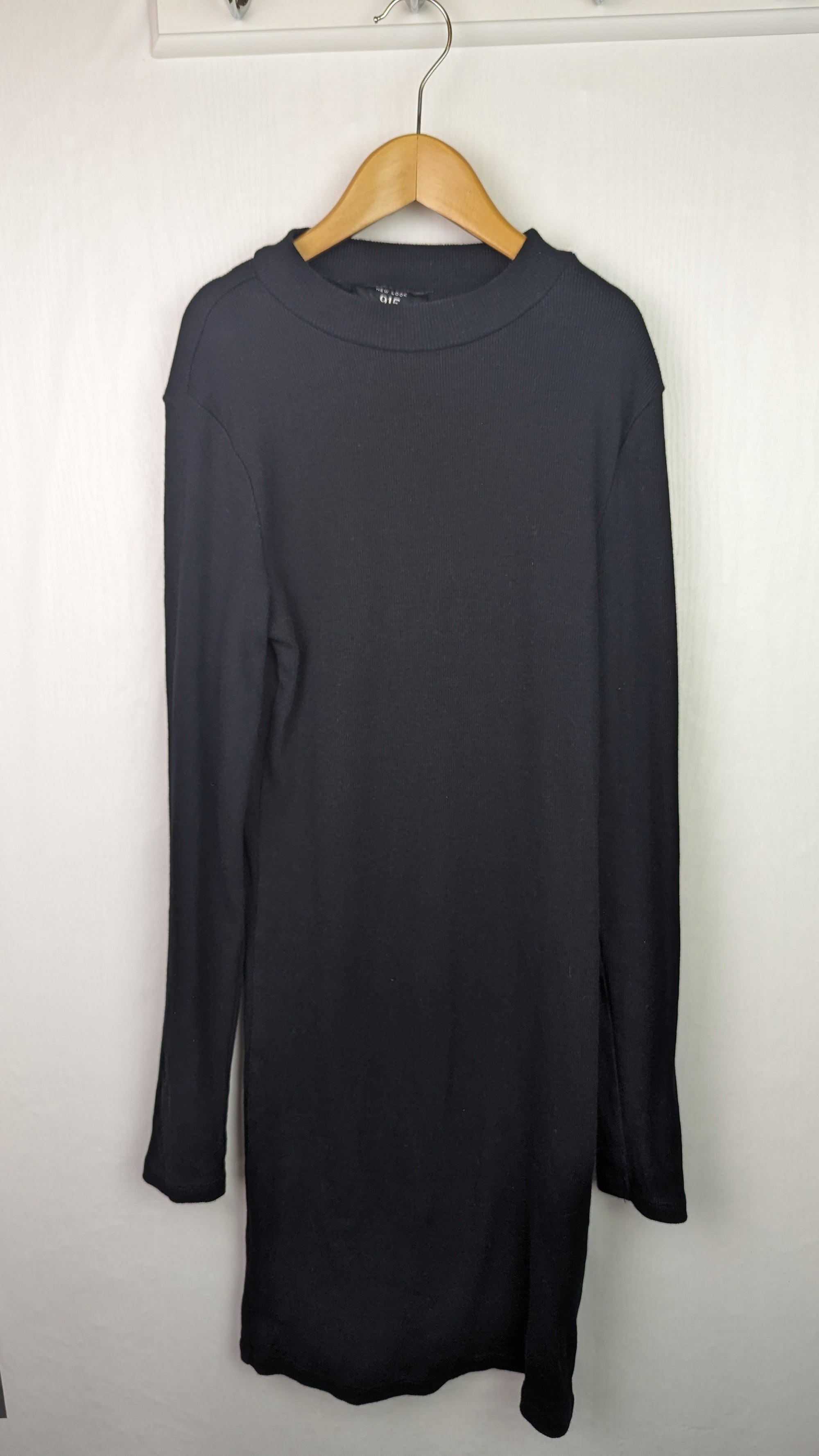 New Look Black Ribbed Dress - Girls 12 - 13 Years - Little Ones Preloved. Second Hand Children's & Preloved Baby, Kids, Girls & Boys Clothes. UK online
