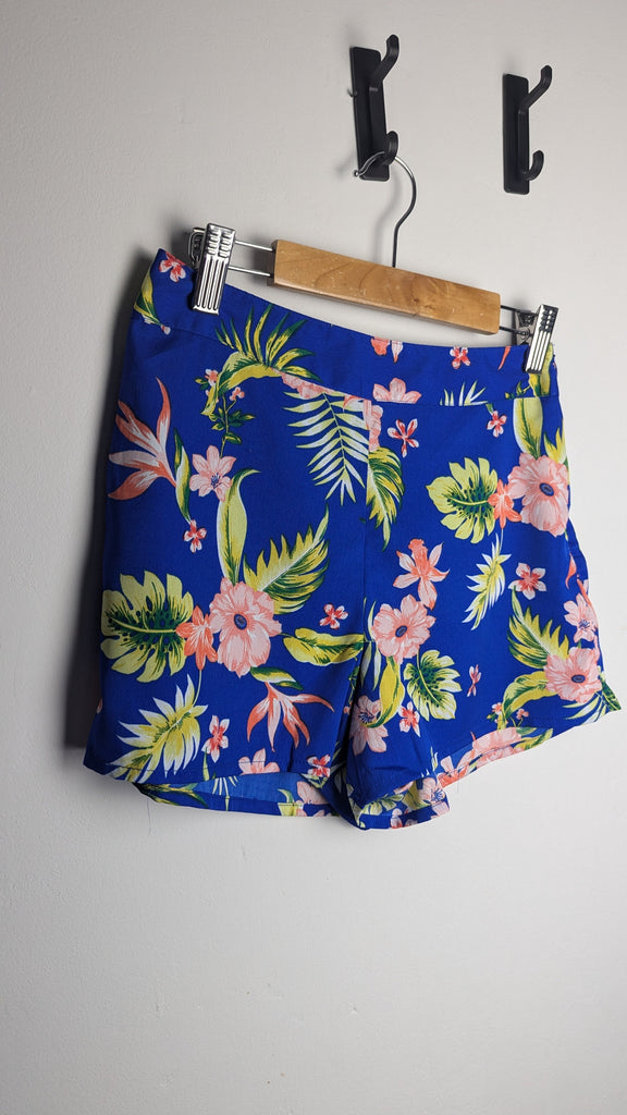 New Look Blue Floral Shorts - Girls 12 Years Little Ones Preloved Used, Preloved, Preworn & Second Hand Baby, Kids & Children's Clothing UK Online. Cheap affordable. Brands including Next, Joules, Nutmeg Morrisons, TU, F&F, H&M.