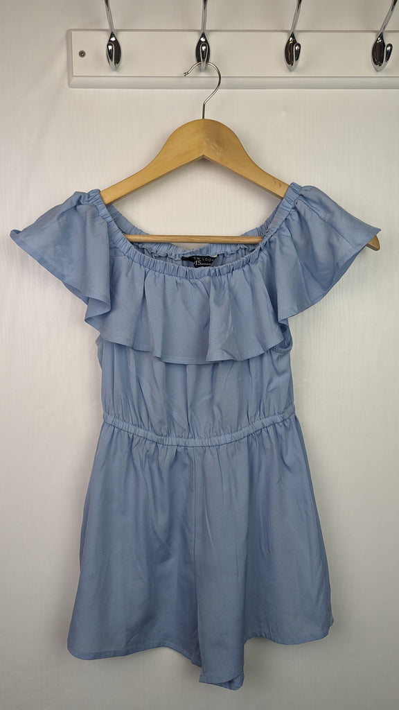 New Look Blue Playsuit - Girls 10 Years New Look Used, Preloved, Preworn & Second Hand Baby, Kids & Children's Clothing UK Online. Cheap affordable. Brands including Next, Joules, Nutmeg Morrisons, TU, F&F, H&M.