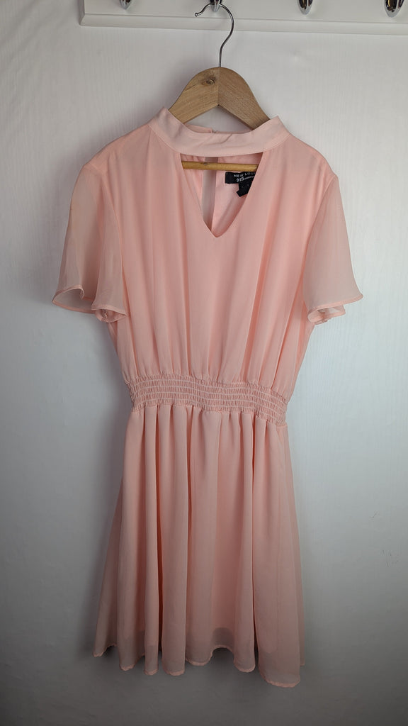 New-Look Light Pink Occasion Dress - Girls 12 Years Little Ones Preloved Used, Preloved, Preworn Baby, Girls & Boys Clothes. Kids & Children's second hand Clothing UK Online. Cheap affordable. Brands including Next, Joules, Nutmeg Morrisons, TU, F&F, H&M.