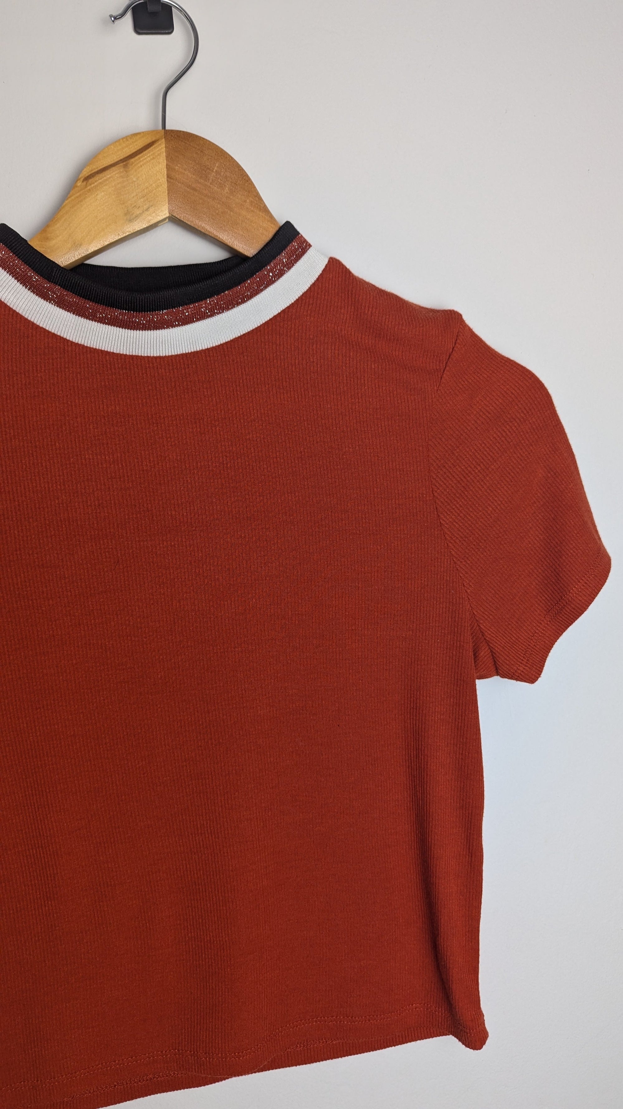 New Look Orange Ribbed Top - Girls 14 - 15 Years - Little Ones Preloved. Second Hand Children's & Preloved Baby, Kids, Girls & Boys Clothes. UK online