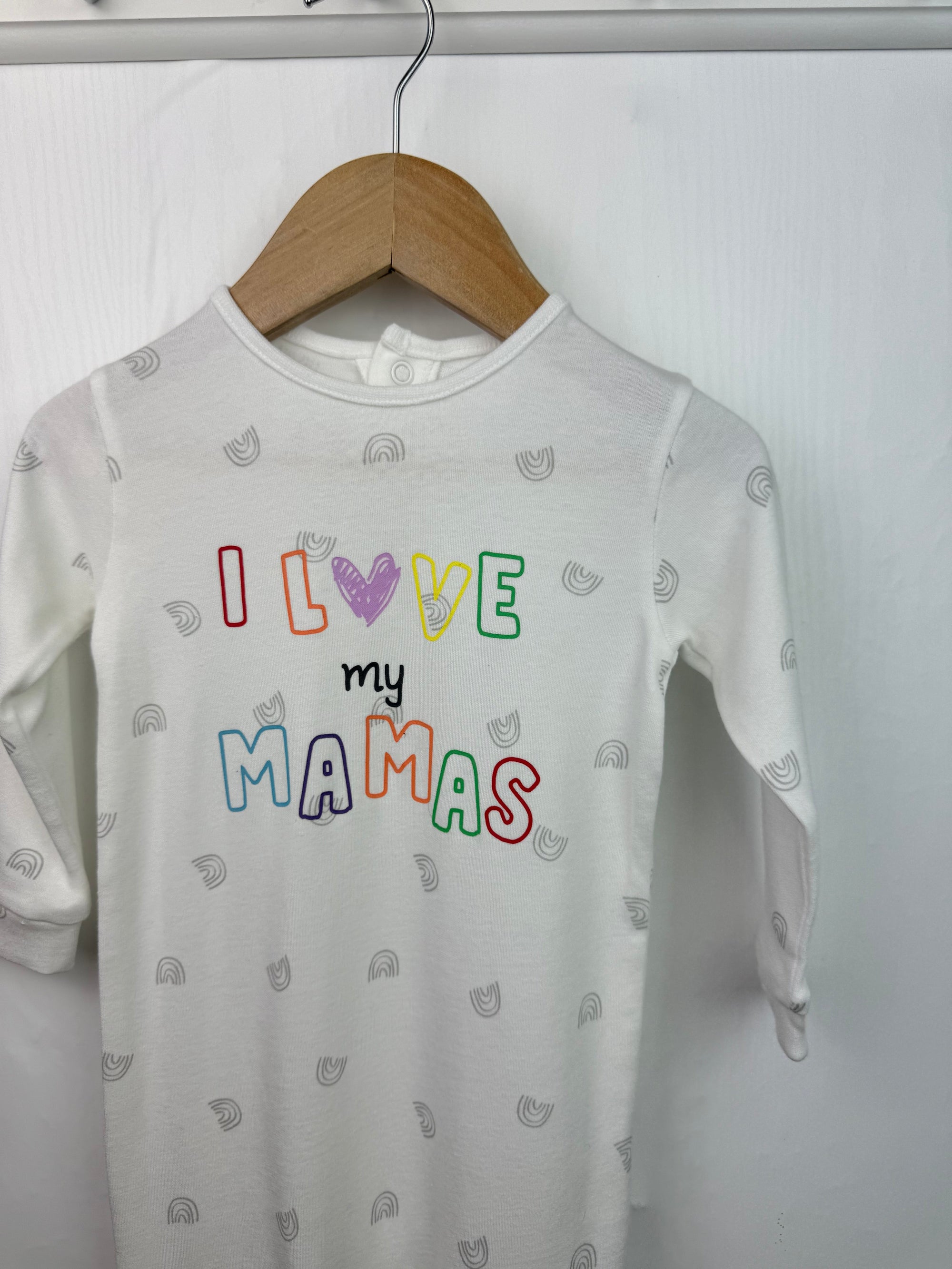NEW Matalan Love My Mamas Sleepsuit - Unisex 6 - 9 Months - Little Ones Preloved. Second Hand Children's & Preloved Baby, Kids, Girls & Boys Clothes. UK online