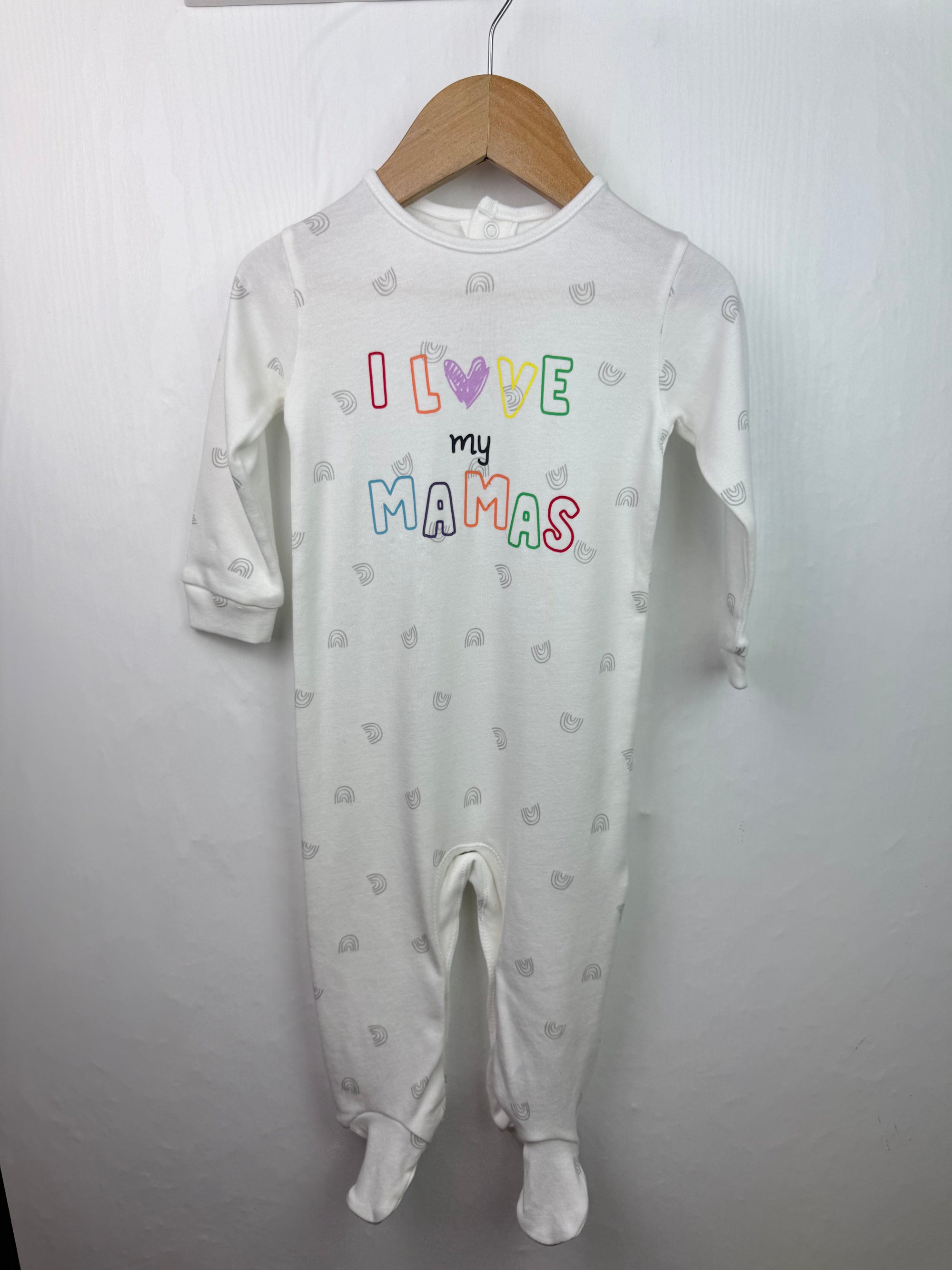 NEW Matalan Love My Mamas Sleepsuit - Unisex 6 - 9 Months - Little Ones Preloved. Second Hand Children's & Preloved Baby, Kids, Girls & Boys Clothes. UK online