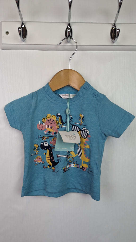 NEW M&Co Dinosaur Top - Boys 0-3 Months M&Co Used, Preloved, Preworn & Second Hand Baby, Kids & Children's Clothing UK Online. Cheap affordable. Brands including Next, Joules, Nutmeg Morrisons, TU, F&F, H&M.