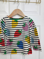 NEW Mini Boden Multi Strawberry Top - Girls 2 - 3 Years - Little Ones Preloved. Second Hand Children's & Preloved Baby, Kids, Girls & Boys Clothes. UK online
