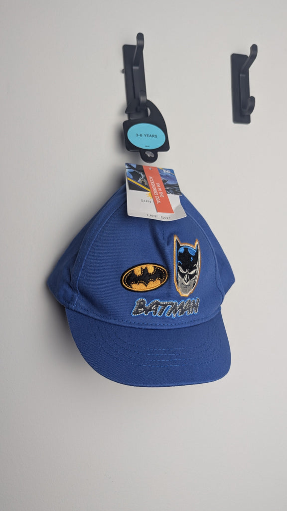 NEW M&S Blue Batman Cap - Boys 3-6 Years Little Ones Preloved Used, Preloved, Preworn & Second Hand Baby, Kids & Children's Clothing UK Online. Cheap affordable. Brands including Next, Joules, Nutmeg Morrisons, TU, F&F, H&M.