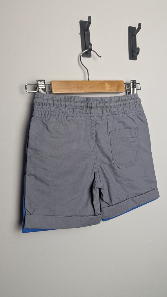 NEW M&S Blue & Grey 2-Pack Shorts - Boys 2-3 Years Little Ones Preloved Used, Preloved, Preworn & Second Hand Baby, Kids & Children's Clothing UK Online. Cheap affordable. Brands including Next, Joules, Nutmeg Morrisons, TU, F&F, H&M.