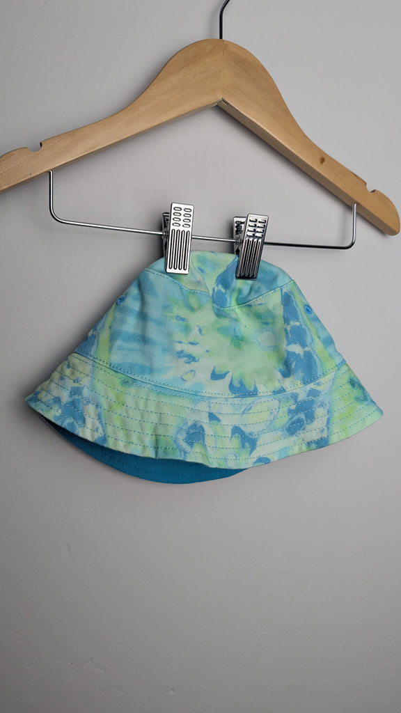 NEW M&S Blue/Green Tie Dye Bucket Hat - Unisex 12-18 Months Little Ones Preloved Used, Preloved, Preworn Baby, Girls & Boys Clothes. Kids & Children's second hand Clothing UK Online. Cheap affordable. Brands including Next, Joules, Nutmeg Morrisons, TU, F&F, H&M.