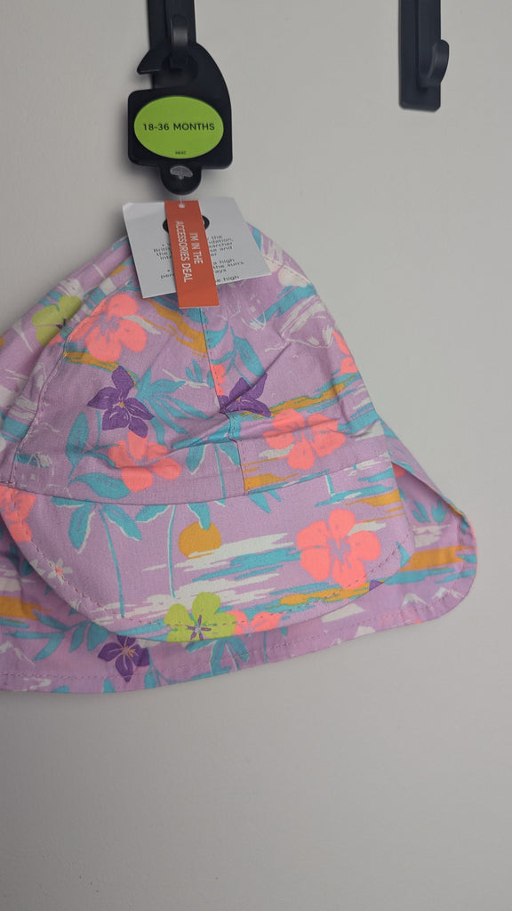 NEW M&S Lilac Purple Tropical Sun Hat - Girls 18-36 Months Little Ones Preloved Used, Preloved, Preworn & Second Hand Baby, Kids & Children's Clothing UK Online. Cheap affordable. Brands including Next, Joules, Nutmeg Morrisons, TU, F&F, H&M.