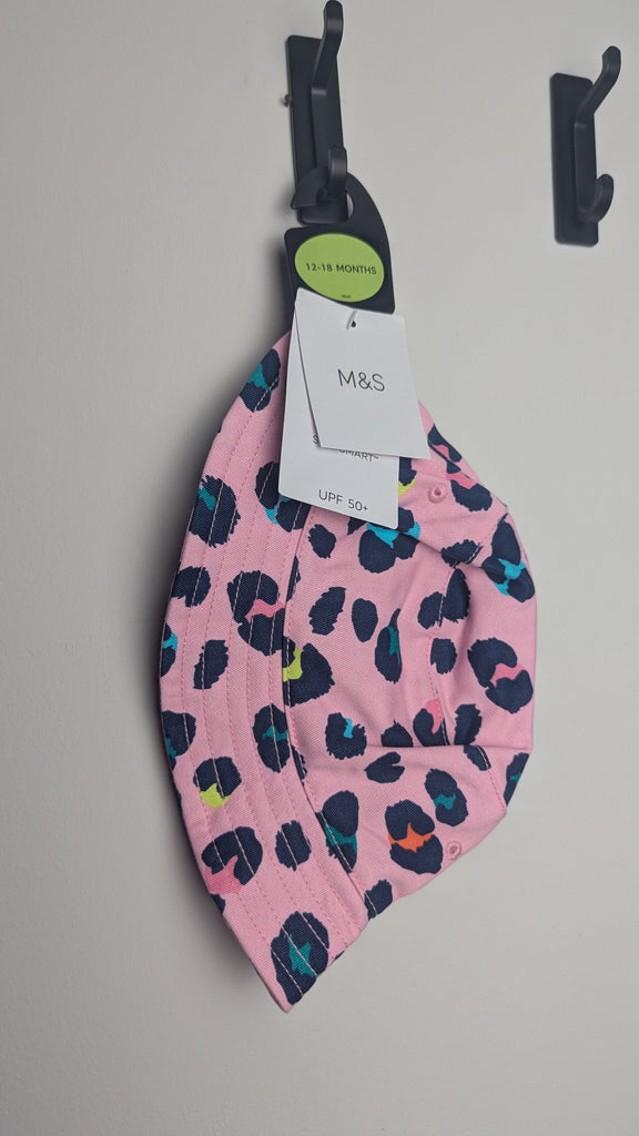 NEW M&S Pink Animal Print Bucket Hat - Girls 12-18 Months Little Ones Preloved Used, Preloved, Preworn & Second Hand Baby, Kids & Children's Clothing UK Online. Cheap affordable. Brands including Next, Joules, Nutmeg Morrisons, TU, F&F, H&M.