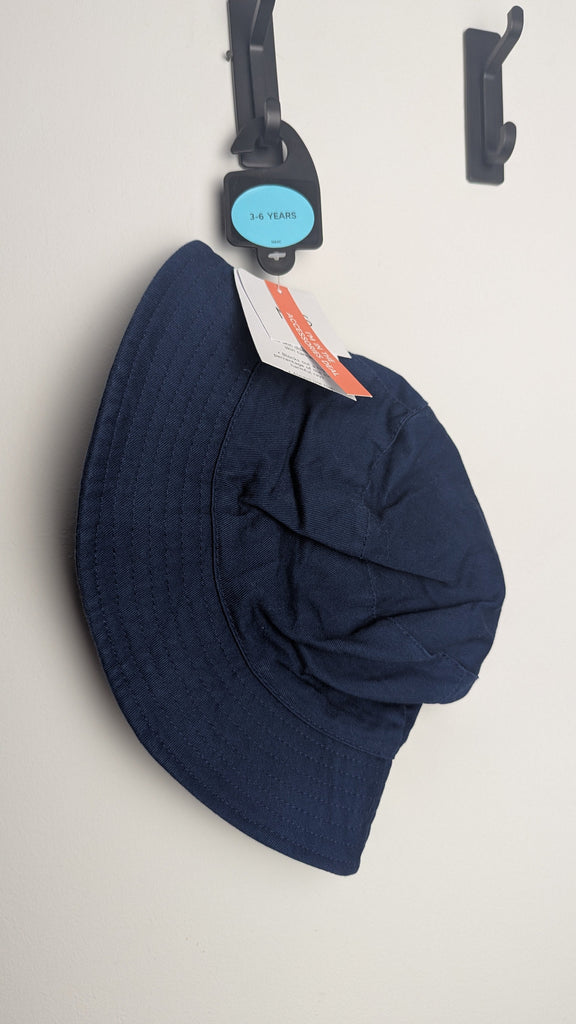 NEW M&S Plain Navy Bucket Hat - Unisex 12-18 Months Little Ones Preloved Used, Preloved, Preworn & Second Hand Baby, Kids & Children's Clothing UK Online. Cheap affordable. Brands including Next, Joules, Nutmeg Morrisons, TU, F&F, H&M.