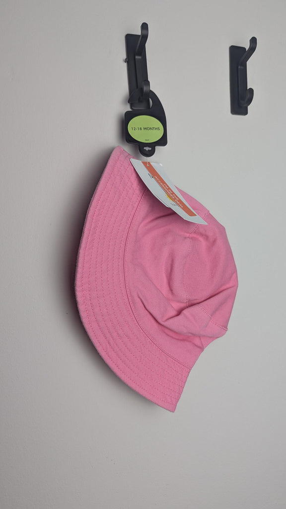 NEW M&S Plain Pink Bucket Hat - Girls 12-18 Months Little Ones Preloved Used, Preloved, Preworn & Second Hand Baby, Kids & Children's Clothing UK Online. Cheap affordable. Brands including Next, Joules, Nutmeg Morrisons, TU, F&F, H&M.